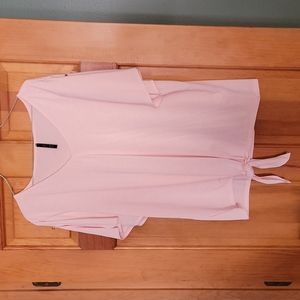 Pale Pink Short Sleeve Blouse